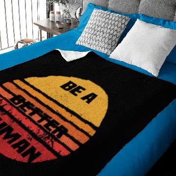 Discover Be A Nice Human Baby Blankets