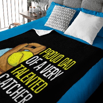 Discover Softball Quote for your Softball Dad Baby Blankets