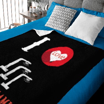 Discover I Love lamp Trendy Funny Baby Blankets...