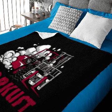 Discover Forklift Racing Team Baby Blankets