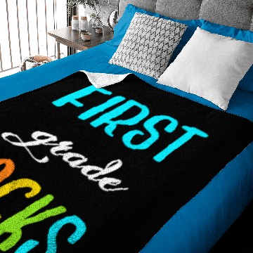 Discover First Grade Rocks Back To School Baby Blankets