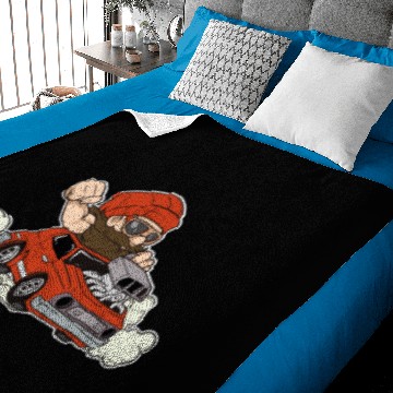 Discover ComicStyle Smoking Hot Rod Baby Blankets