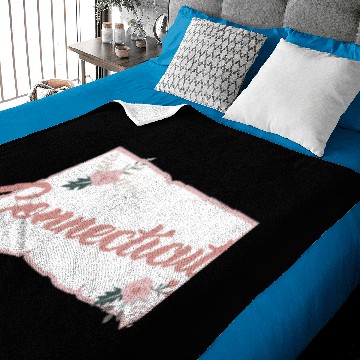 Discover Cute Connecticut State Floral Rose Baby Blankets