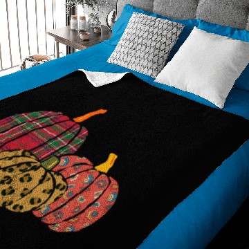 Discover Cottagecore Halloween Pattern Pumpkins Baby Blankets