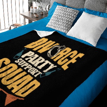 Discover Just Divorced Divorce Party Support Squad Baby Blankets