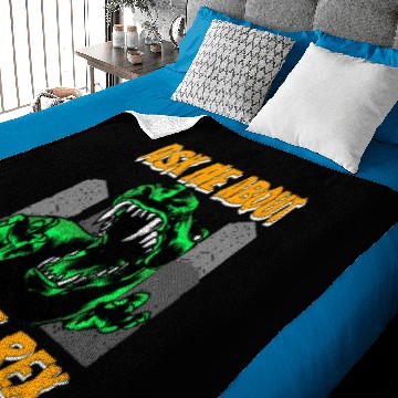 Discover Ask Me About My T-rex Baby Blankets