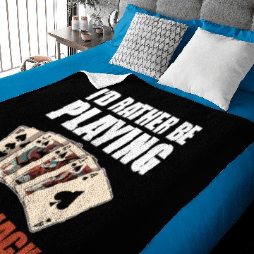 Discover Funny Casino Id Rather Be Playing Blackjack Baby Blankets