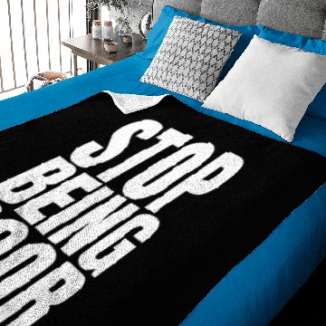 Discover STOP BEING POOR (Billionaire Heiress Socialite) Baby Blankets