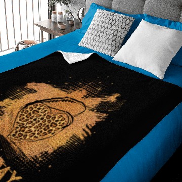 Discover Game Day With Leopard Heart Football Lovers Mom Baby Blankets