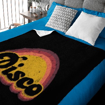Discover Disco 1970s Dance Hippie Design Baby Blankets