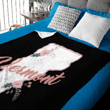 Discover Cute Vermont State Floral Rose Baby Blankets