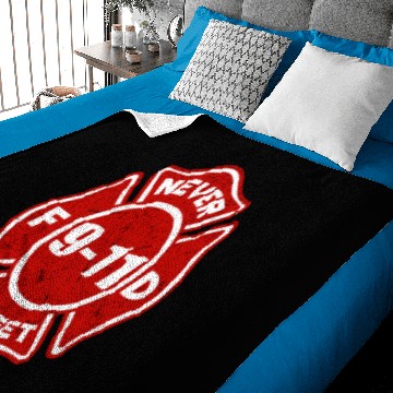 Discover Firefighter Badge Never Forget 9 11 Baby Blankets
