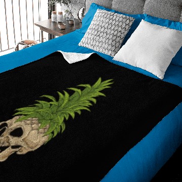 Discover Skull Pineapple Skull Baby Blankets