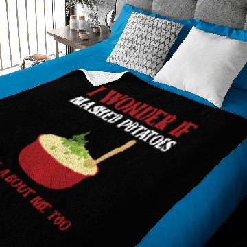 Discover Funny Mashed Potatoes Gift Baby Blankets