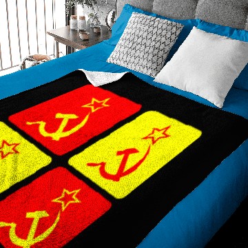 Discover Soviet Union Design with Hammer and Sickle Baby Blankets