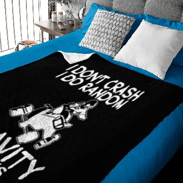 Discover I Don'T Crash I Do Random Gravity Checks Quad Baby Blankets