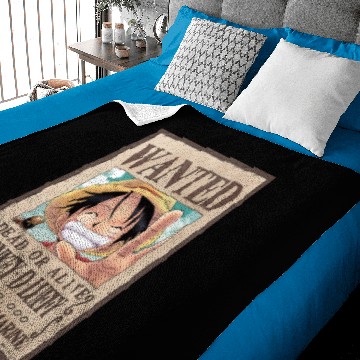 Discover Luffy wanted poster Baby Blankets