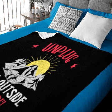 Discover Unplug, Get Outside, Explore Baby Blankets