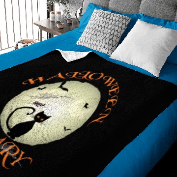 Discover Halloween Scary Cat Lady Baby Blankets