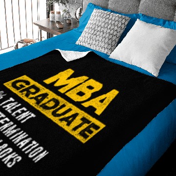 Discover MBA Student Talent Business Degree Graduation Baby Blankets
