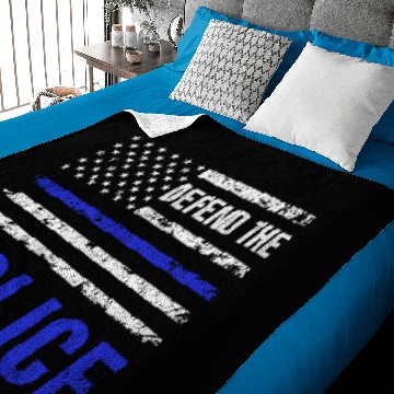 Discover Defend The Police Baby Blankets