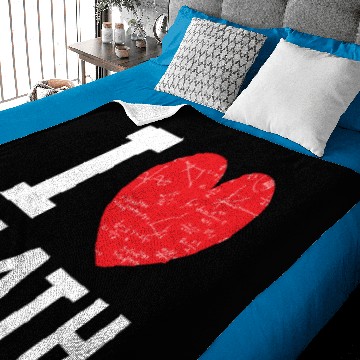 Discover I Love Math Heart Math Baby Blankets