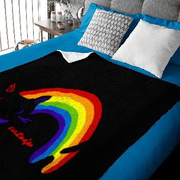 Discover Cat Rainbow Catnip Baby Blankets