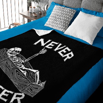 Discover Never Better Skull Skeleton Is In The Coffin Baby Blankets