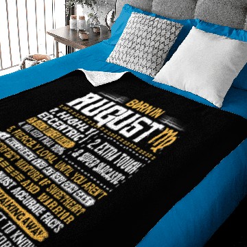 Discover Born In August Virgo Sign Baby Blankets