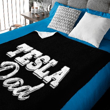 Discover Tesla Dad Car Baby Blankets