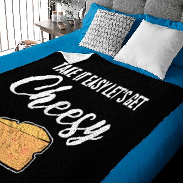 Discover Let's get cheesy In a Relationship Gift Baby Blankets