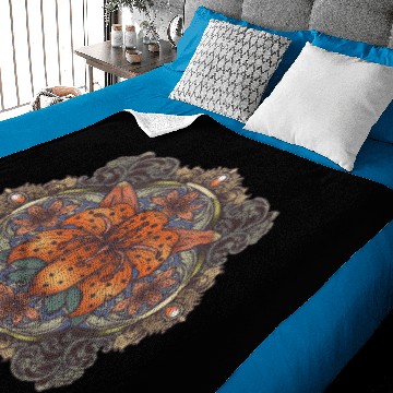 Discover Tiger lily mandala Baby Blankets