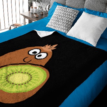 Discover Funny Cartoon Kiwi Fruit Baby Blankets