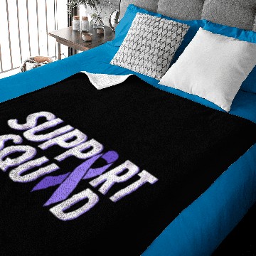 Discover Support squad ribbon stomach cancer awareness Baby Blankets