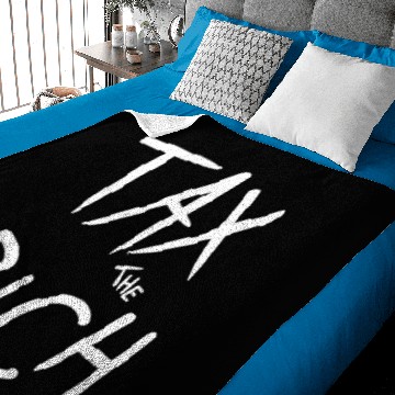 Discover TAX THE RICH Baby Blankets