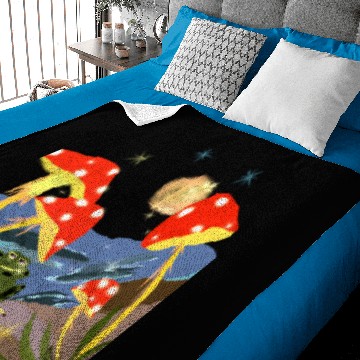 Discover Frog and Toad Mushroom Baby Blankets