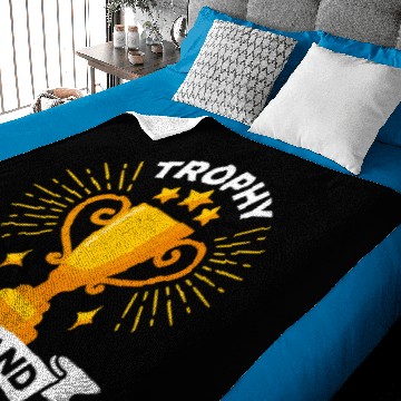 Discover Trophy Husband, Funny Couples Baby Blankets