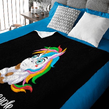 Discover unicorn i hate people Baby Blankets