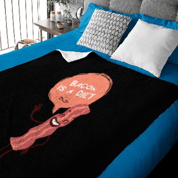 Discover BACON IS A DIET Baby Blankets