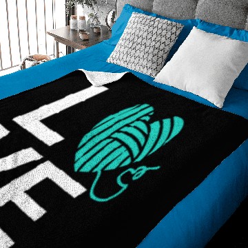 Discover Love Knitting Yarn Wool Pattern Funny Knitters Baby Blankets