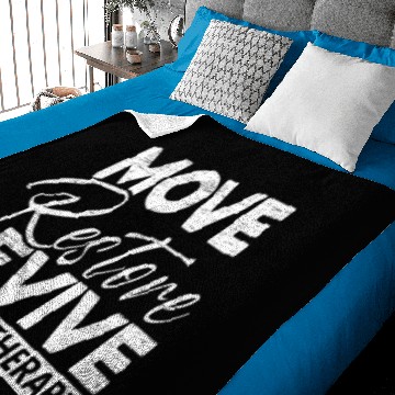 Discover Move Restore Revive Physical Therapy Physiotherapy Baby Blankets