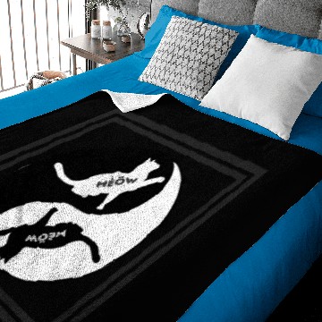 Discover Ying Yang Cat - Meow Baby Blankets