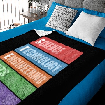 Discover STEAM Science Technology Engineering Arts Math Baby Blankets