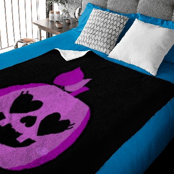 Discover Halloween Pumpkin Purple Cute Baby Blankets