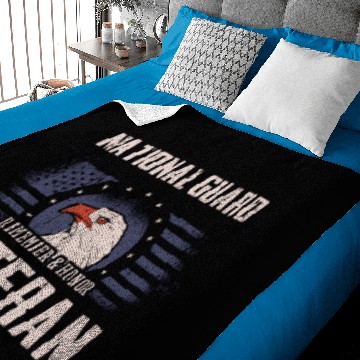 Discover National Guard Veteran Eagle Veterans Day Baby Blankets