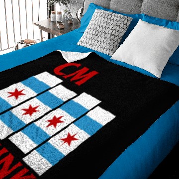 Discover CM Punk Flag of Chicago Baby Blankets