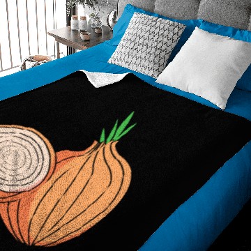 Discover Onion Lover Vegan Vegetable Onion Baby Blankets