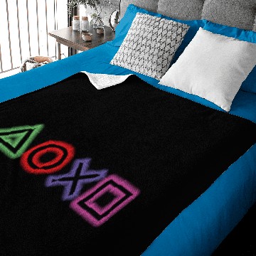 Discover playstation buttons glow Baby Blankets