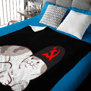 Discover Communist Cat Baby Blankets