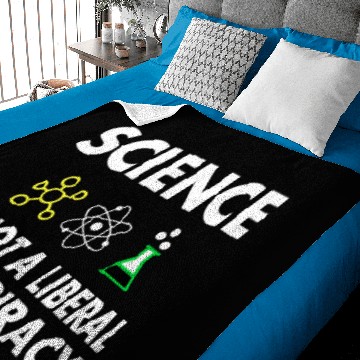 Discover Science Is Not A Liberal Baby Blankets